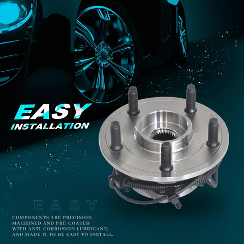 Front Wheel Hub And Bearing Assembly 513234 Two Pack For Jeep Commander 2006 To 2010 And Grand Cherokee 2005 To 2010 With ABS 5 Lug 2 Piece Replacement Hub Bearing Set Just Drop In