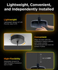 Modern Three Layer Pendant Lights For Kitchen Island Featuring Rgbic Smart Color Changing Strips And Dimmable Warm White Output, lightweight and convenient installation.