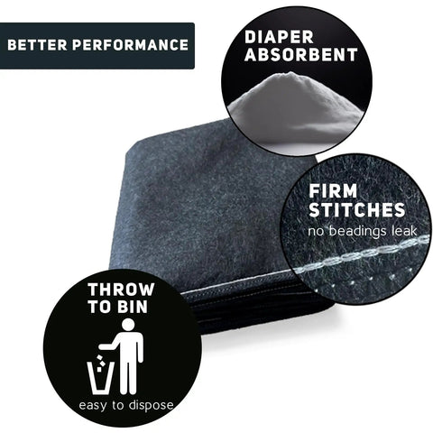 5 Foot Water Activated Flood Barriers For Home Doors And Garage, Sandless Sand Bags For Quick Flood Control with absorbent material and firm stitches.