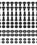 DIY Chicago Screw Hardware Kit For Kydex And Leather Holsters Knife Sheaths And Belt Clips Black 20 Sets displayed