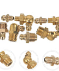 Grease Fitting Assortment Kit With Angled Nozzles For Cars Trucks Bikes And Industrial Use High Pressure Grease Nipple Nozzle Set