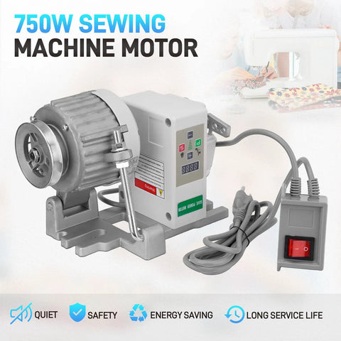 Pro Grade Brushless Servo Motor For Sewing Machines With Controller And Foot Switch, Adjustable Speed From 200 RPM To 6000 RPM, CW CCW