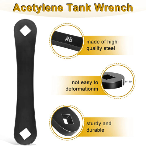 Image of Built Like A Tank Heavy Duty Acetylene Tank Wrench For B And MC Valves With Secure Grip Industrial Grade Valve Control Tool
