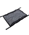 Double Layer Car Ceiling Cargo Net For SUV Truck Van, Roof Storage Organizer with four attachment points in black polyester
