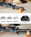 Inverted Bicycle Handlebar Stand With Non Slip Straps For Easy Bike Repairs, Lightweight Universal Clamp, 1 Pair Black