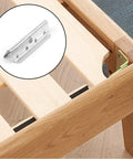 Durable Metal End Clips For Rubber Webbing Two Inch Long By Half Inch Wide Anti Rust Coated 30 Pack Replacement Upholstery Clips on Wood Frame