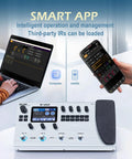 MK-300 Guitar And Bass Amp Modeler With 320 Plus Effects 160 Presets Looper Drum Machine USB And Bluetooth 10 Hour Battery smart app integration display