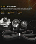 Engine Timing Belt Kit With Water Pump For Chevy Cruze Sonic 1.8L 2012 2014 Plus Aveo Aveo5 1.6L components displayed
