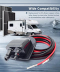 Solar Cable Entry Gland With 10Ft 10AWG Extension Cord for RV Roof Mount MC4 Connectors, ideal for RVs Boats Campers and Vans
