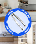 Two Pack 250N Lid Support Hinges For Toy Boxes on blue circle with kitchen, cabinet, floor storage, tatami bed scenes