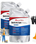 Cement Crack Sealant For Concrete, Quick-Drying Waterproof Repair Sealant And Weather-Resistant Caulking Glue, 2 pack with brush and gloves.