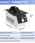 Frame Warmer For Eyeglasses 1500W High Power Glasses Heater With 110V Hot And Cold Switch dimensions and specifications