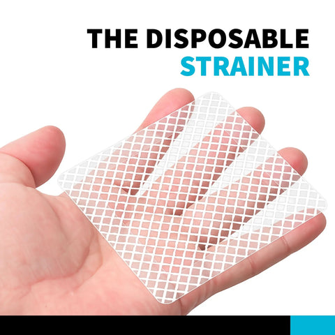 26 Pack Square Disposable Drain Hair Catcher Mesh Strainer Stickers For Shower Bathtub And Sink Keeps Your Plugs Tight Real Solid Pick No Mess Setup Half Year Supply in hand.