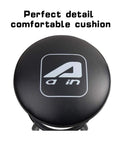 Top view of Swivel Garage Bar Stool With Adjustable Height For Workshop And Auto Shop Durable Mechanic Stool With Black LeatherSoft Upholstery
