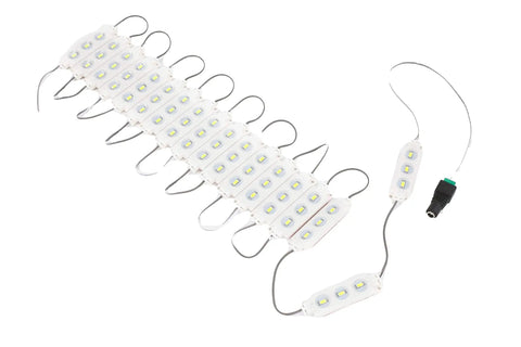 Magenta Hot Pink 40ft LED Light Module For Storefronts With 5630 LEDs Waterproof UL Listed 12V AC Power 80 Modules layout view