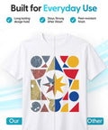 Printable Heat Transfer Material For Light Fabrics Easy To Use Adheres Smoothly On Light Colored T Shirts For Custom Tees