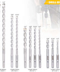 Amazon TGFTGF 17-piece SDS-Plus drill bit set with carbide tips in storage case for concrete, brick, stone