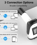 3 connection options for 2D Handheld Wireless Barcode Scanner With Stand 3 In 1 Bluetooth Barcode And QR Scanner For Inventory Control