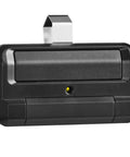 Front view of black Gate Remote For 811LMX Compatible With 850LM And 860LM Receiver Security Plus 2.0 with mounting clip