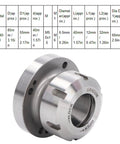 Heavy Duty Fabater Collet Chuck With 80mm ER40 Holder For Lathes and Milling Machines And CNC Engravers close-up showing durable design and precision.