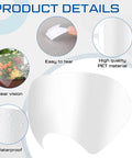 Replacement Lens for 6000 Series Full Face Respirator and 50 Pack Peel Off Lens Covers showing product details and features