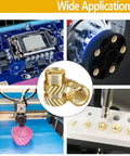 Two Sets Insert For 3D Printing Tip Tool Brass Threaded Knurled Nuts Assortment Kit M3 150 Pieces in various applications