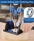 All Metal Adjustable Drill Guide With Multi Angle Capability From Zero To Sixty Degrees For Straight Holes, Drill Press Adapter For Hand Drills