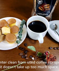 Ceramic Spoon Rest and Stainless Steel Stirrer Holder for Coffee and Tea Spoons, Mini Coffee Station Countertop Organizer