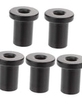 5 Piece Barn Door Track Spacers Set - Rust-Resistant Wall Link Devices For Seamless Sliding Door Install, black hardware