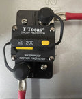 Rugged Heavy Duty 200 Amp Circuit Breaker With Manual Reset For RV Boat Marine ATV Systems 12V 48V DC IP67 Waterproof