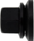 Side view of Wheel Lug Nuts 9/16-18 Flanged Flat Face, 15/16 Inch Hex, 1-1/8 Inch Length, Durable Steel, for Dodge Ram, 10 Pack