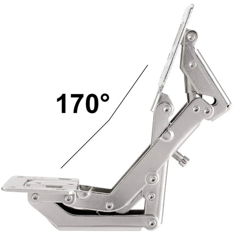 Heavy Duty 170 Degree Cabinet Hinges For Frameless Doors Concealed Hydraulic Soft Close with damping buffer.