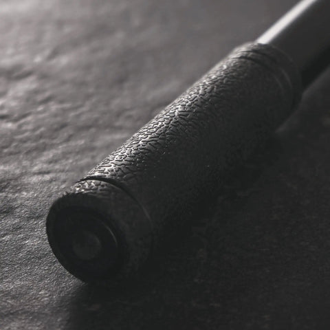 Close-up of rubber-coated grip on Pro Grade Cassette Removal Tool Kit for Shimano and Sram Freewheel Turner, Chain Whip and Cassette Remover