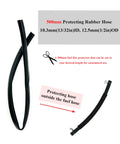 500mm rubber protector hose for Three Sixteenth Inch Gas Fuel Line Hose With Inline Shut Off Valve Petcock And Filters Clamps