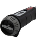 Preset Torque Wrench With Direct Set Torque, Quarter Inch Drive, Black Finish, Made In Japan, Up To 6 Nm Capacity, Easy Readout For Quick Tightening Of Bolts And Nuts, Precision Hand Tool For Pros And DIYers, close-up of lock end