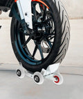 Heavy Duty Tire Cart Dolly With Rust Resistant Finish And No Slip Construction For Garage And Shop Use Steel And Rubber Wheel Dolly With Casters That Handles Any Surface And Road Conditions Like A Boss Built Tough For Pros. motorcycle wheel on steel dolly with casters