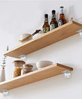 24 Pack Wood Corner Brackets 90 Degree L Shaped Stainless Steel With Screws for securing wooden shelves on a wall