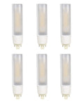 6 pack of LED Plug And Play PL Horizontal Light Bulb 16W G24q Base 42W CFL Replacement Ballast Dependent DLC Listed 4000K cool white