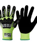 All Purpose A5 Cut Resistant Work Gloves For Men And Women With Rugged Grip And Impact Protection, Medium Size