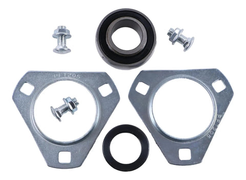 Bearing And Flangette Replacement Kit For Troy Bilt Tomahawk Chippers With Fasteners Includes 1762621 97130 97132 9077 And 97132MA