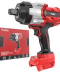 Three Quarter Inch Cordless Impact Wrench Bare Tool, High Torque 1850 Ft Lbs 2500 Nm, Brushless Power, Four Speed Modes And LED Work Light