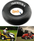 Two Pack 18x8.50-8 And 18x9.50-8 Inner Tubes With TR-13 Straight Valve Stem for lawn tractors and mowers.