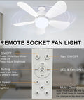 Remote controls for Easy Peasy 19 Inch Screw In Ceiling Fan Light Kit With Remote Control Dimmable Led Bulb.