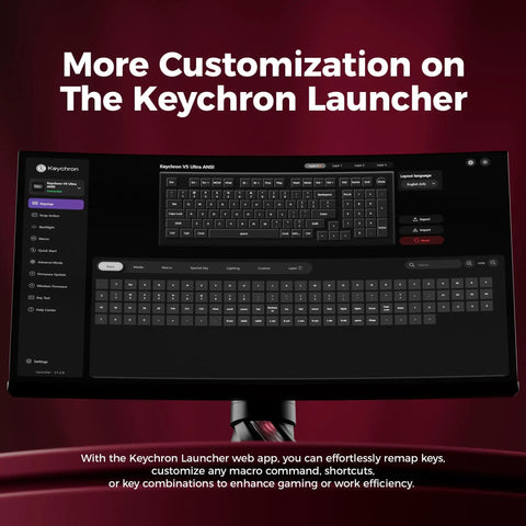 Premium 96 Percent Wireless Mechanical Keyboard With Kickass 8000Hz Polling Rate Hot Swappable Red Switches Dope Rgb Lighting Crisp Pbt Keycaps For Serious Gamers Everywhere on Keychron Launcher app.
