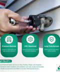 Person installing Wall Hydrant Repair Kit Complete Service Rebuild For 300 400 500 Series Mansfield Style, close-up view.