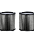 Two Pack Air Filter Replacement For Ingersoll Rand Compressor Models 2545 7100 3000 10T2 15T4 H15T4 TS7-TS15, cylindrical design