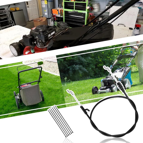 Replacement Control Cable For Lawn Mowers Throttle And Brake Fits MTD Craftsman Yard Machine Force Troy Bilt TB110 TB230 Bolens Murray Lawn Boy And Similar Models 04661A 946-04661A 746-04661A 746-04661 946-04661
