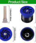 Variable Arc Sprinkler Nozzles 10 Pack Pop Up Head Replacements For Killing It On The Lawn Fully Adjustable 360 Degree Spray Pattern dimensions shown.