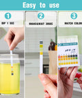 Steps to use PH Test Strips 0 to 14 Universal Litmus Test Paper for testing liquids with fast reliable readouts in seconds