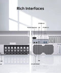 Eight Bay Desktop Nas Tower Armed With Intel Core Ultra 9 Chipset And Thirty Two Gb Ram Serving Up Knockout Speed With Dead Simple Config For Heavy Data Loads That Need Maximum Throughput Every Single Day showcasing rich interface ports.